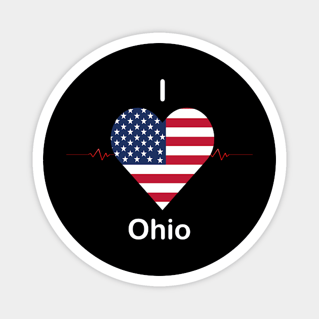 I love Ohio Magnet by FUNEMPIRE